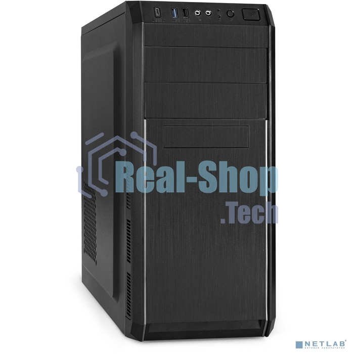 Компьютерный корпус Miditower ExeGate XP-334UC-XP600 (ATX, XP600 с вент. 12см, 1хUSB/1хUSB 3.0/1хTypeC, аудио, черный)