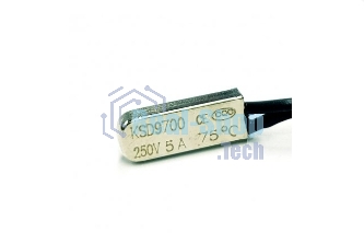 Термостат биметаллический KSD9700 5А/75 С нормально замкнутый