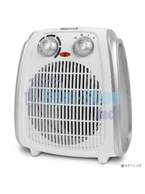 Тепловентилятор Maxwell MW-3458 (W), белый, 1000/2000 Вт, 20 м2, термостат