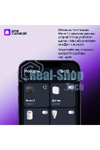 Умная колонка Yandex Станция Мини 3 Алиса серый 12W 1.0 BT/Wi-Fi