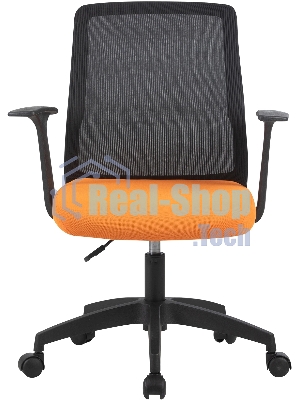 Кресло Cactus CS-MC222-BKOR черный, сетка, 100 кг