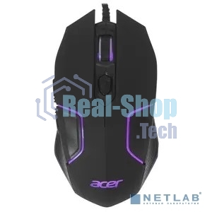 Мышь проводная Acer OMW170 черный, 3200 dpi, USB, кнопки - 6