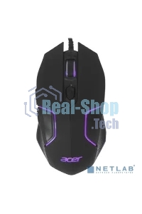Мышь проводная Acer OMW170 черный, 3200 dpi, USB, кнопки - 6
