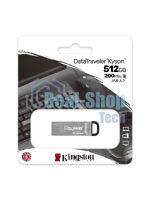 Флешка USB Kingston 512Gb DataTraveler Kyson USB Type-A, metal case, silver (DTKN/512Gb)