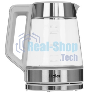 Чайник электрический Haier HK-501 1.7л. 2400Вт серый корпус: стекло/пластик (TD0036930RU)