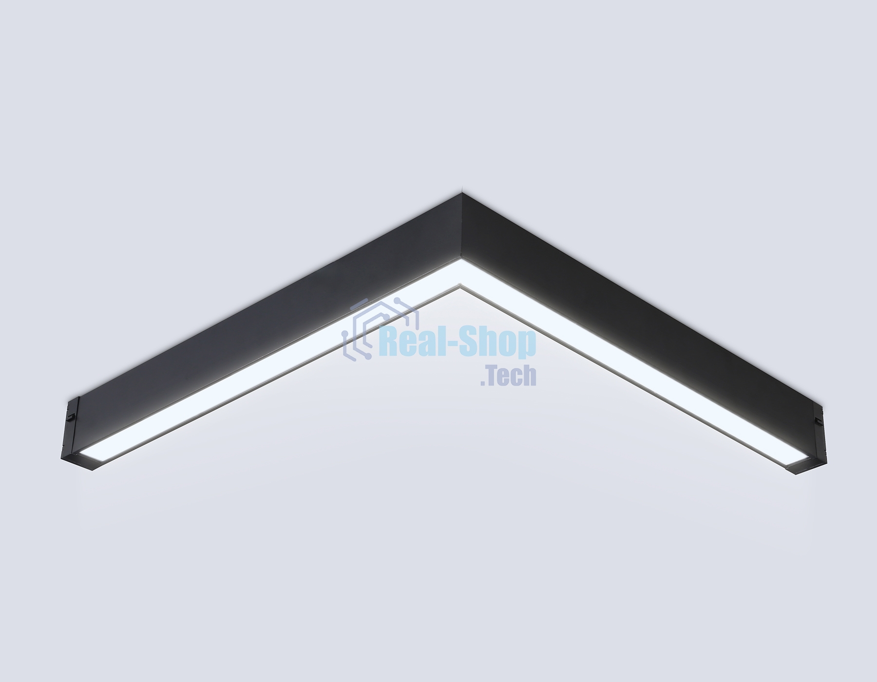 Светильник светодиодный угловой для шинопровода Magnetic Ambrella light GL1299 BK черный IP20 24W 3000K-6400K 220V 120° 342*367*42 (Без ПДУ)