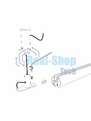 Mini Magnetic Шинопровод накладной Round (черный) (2м) 85165/00
