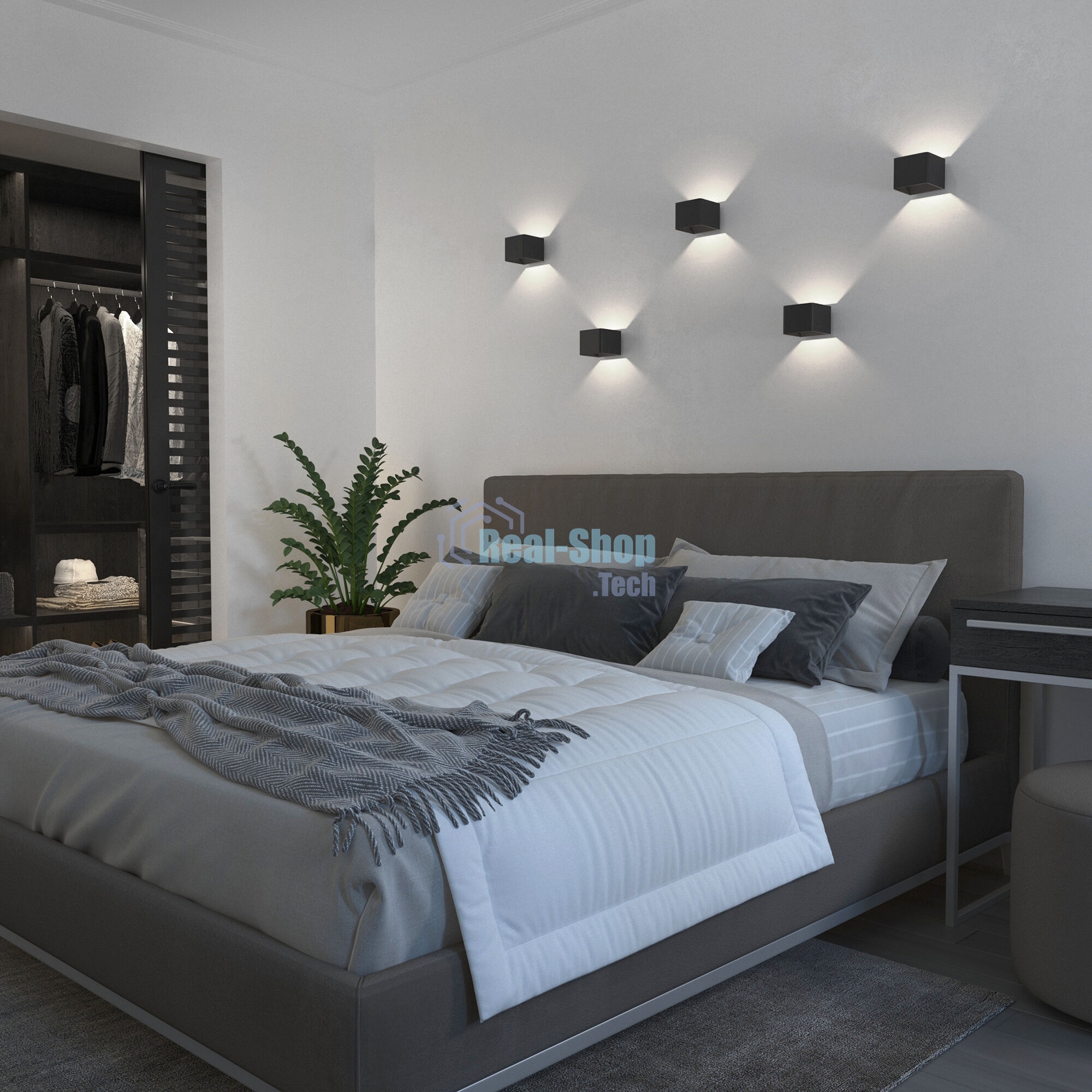 Светильник настенный светодиодный MRL LED 1060 / Corudo LED чёрный