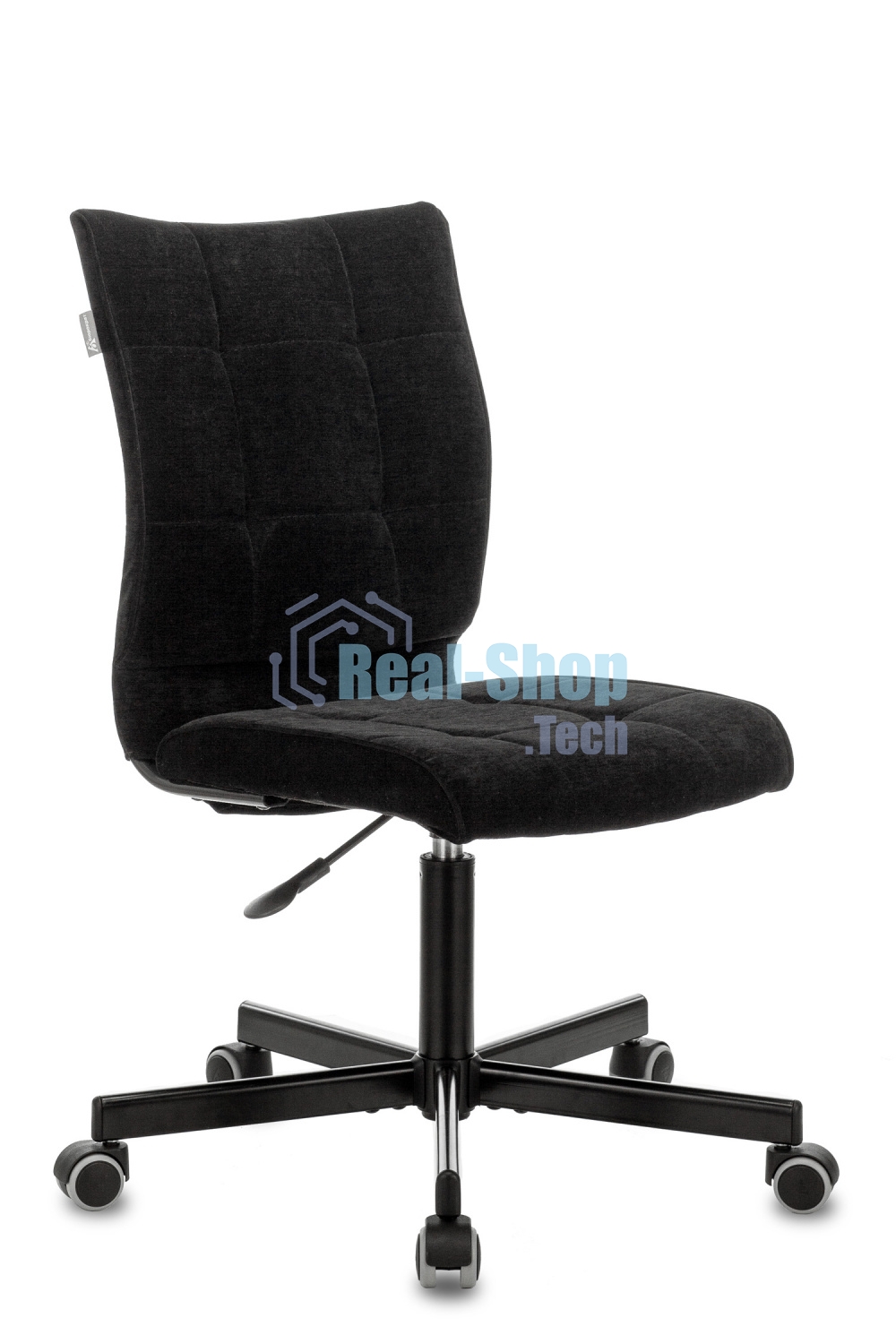 Кресло компьютерное Бюрократ CH-330M/LT-20 без подлокотников, черный, крестовина металл