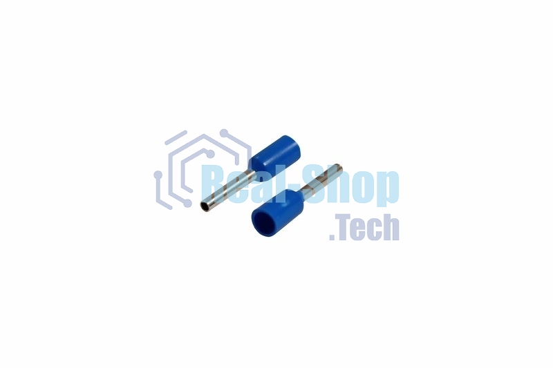 Наконечник штыревой втулочный изолированный Rexant F-8 мм 0.75 мм² (НШВи 0.75-8) синий