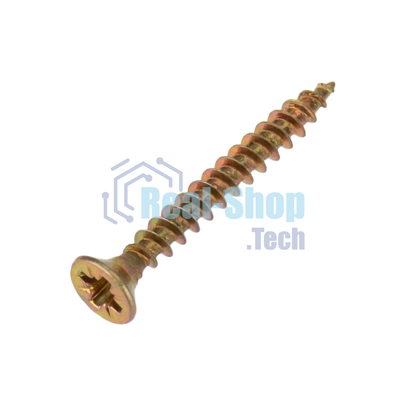 Саморез универсальный Kranz 3.5х30, желтый цинк, упаковка поставщика (16 000 шт.)