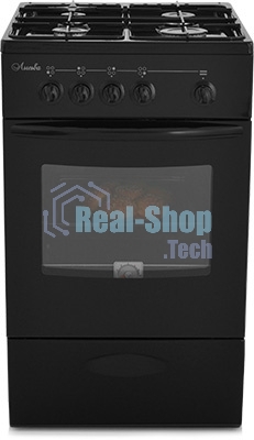 Плита газовая Лысьва ГП 400 МС СТ-2у черный, конфорок 4 шт, духовка 57 л, 50 см x 85 см x 60 см (без крышки)