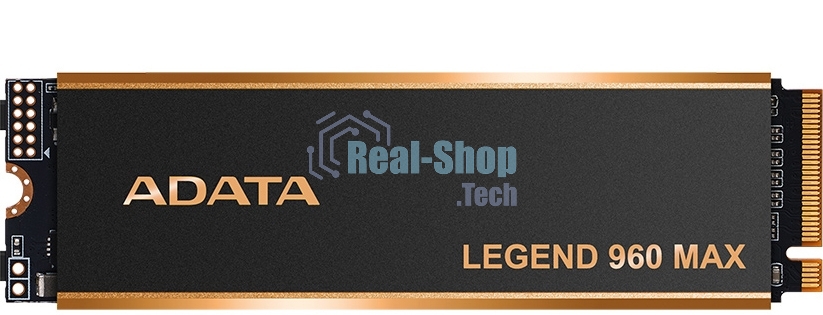 Накопитель SSD ADATA LEGEND 960 MAX, 4Tb, M.2 2280, PCIe 4.0 x4, NVMe, R/W 7400/6800, с радиатором