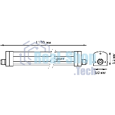 Светильник светодиодный Gauss IP65 1170x60x55мм 36Вт 2500lm 6500К линейн. мат. с возм. соед. в линию