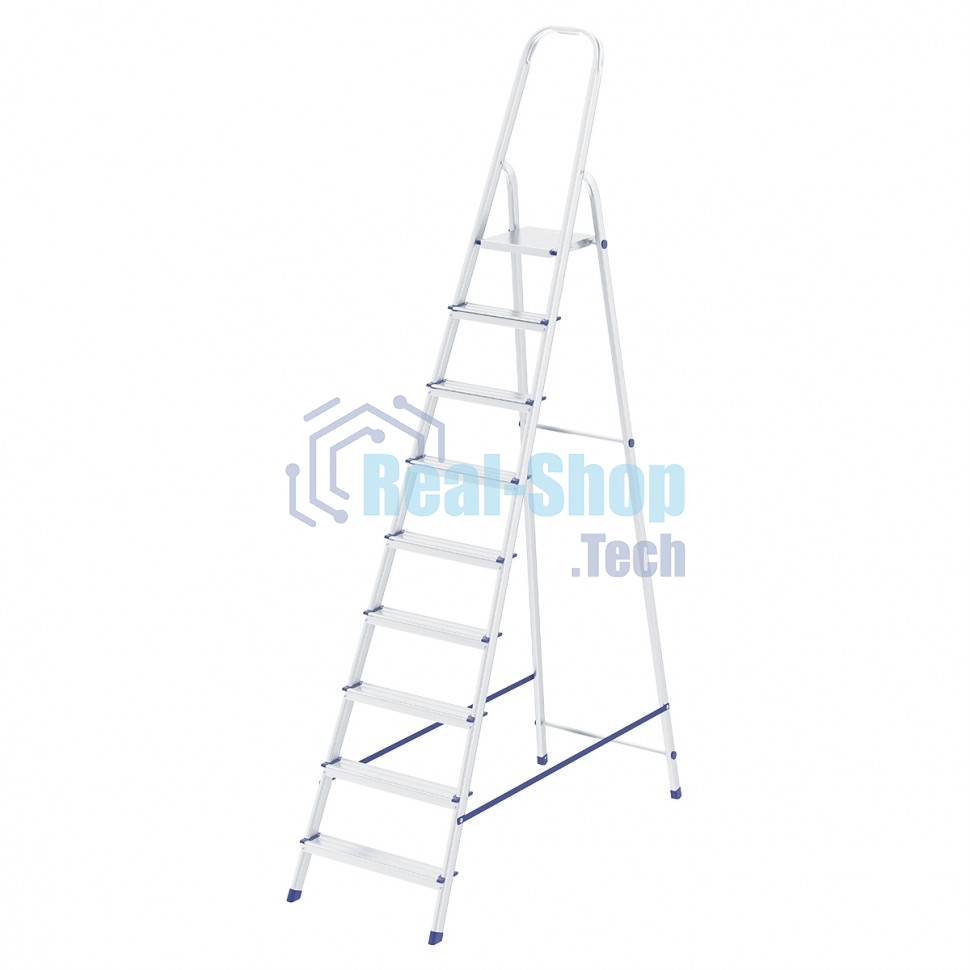 Стремянка Сибртех 9 ступеней, алюминиевая