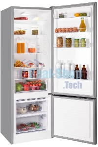 Холодильник Nordfrost NRB 124 S серый двухкамерный 238/70 л морозилка снизу