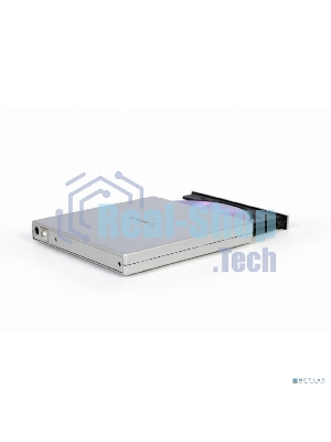 Оптический привод внешний с интерфейсом USB 2.0 Gembird DVD-USB-02-SV пластик, серебро