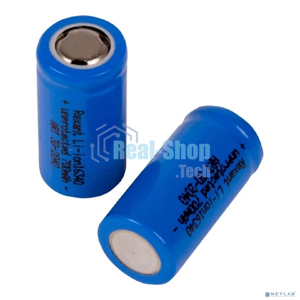 Аккумулятор Rexant Li-ion 16340 unprotected 700 mAh 3.7 В