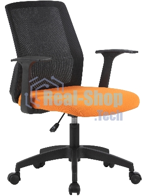 Кресло Cactus CS-MC222-BKOR черный, сетка, 100 кг