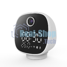 Камера видеонаблюдения умная Wi-Fi 5в1 с часами, термометром и ночником Halsa