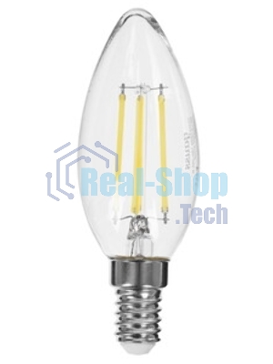 Лампа светодиодная Gauss Filament 103201209-D 9Вт цок.: E14 свеча 220B св. свеч. белый нейт. (упак.: 10 шт)