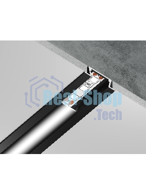 Алюминиевый профиль Ambrella light GP1001BK черный 2000*21.5*6.8