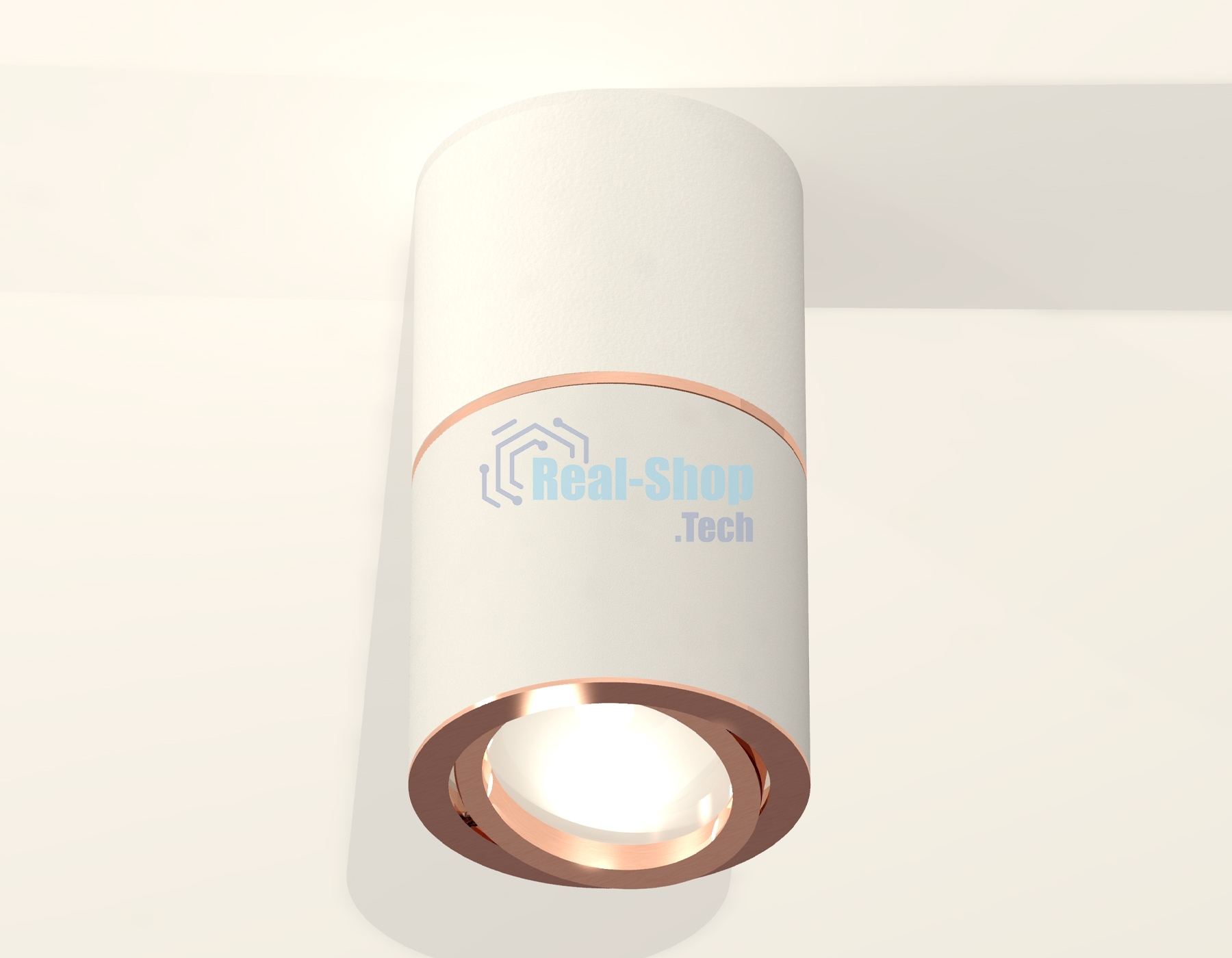 Светильник Ambrella Light XS7401220 SWH/PPG белый песок/золото розовое полированное MR16 GU5.3 (C7401, A2073, C7401, N7005)