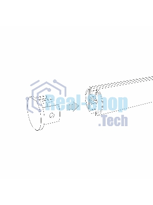 Mini Magnetic Шинопровод накладной Round (черный) (2м) 85165/00