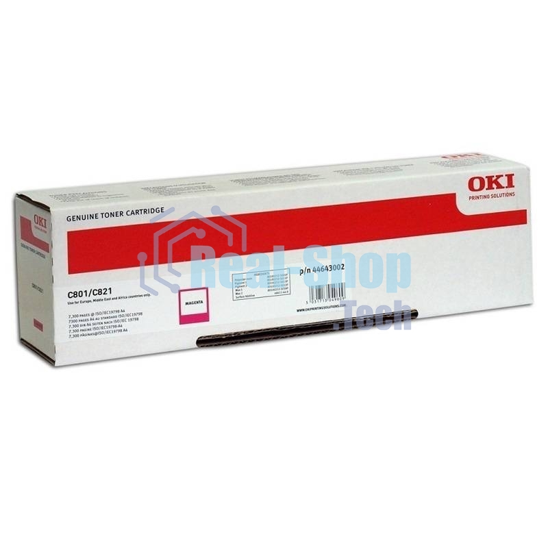 Картридж лазерный Oki C801/821 пурпурный 7.3K