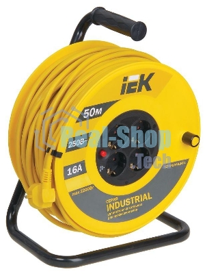 Катушка Iek WKP15-16-04-50 УК50 с т/з 4 места 2 Р + P Е/50м 3х1,5 мм2 