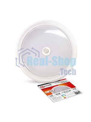 Светильник светодиодный IN HOME СПБ-2Д-КРУГ 14Вт 230В 4000К 1100лм 210мм с датчиком бел. 4690612020693