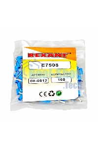 Наконечник штыревой втулочный изолированный Rexant F-8 мм 0.75 мм² (НШВи 0.75-8) синий