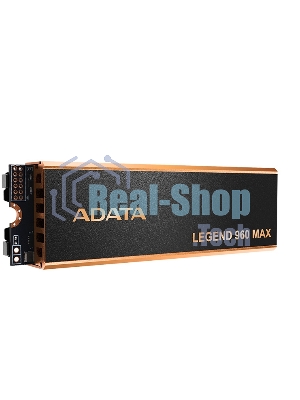 Накопитель SSD ADATA LEGEND 960 MAX, 4Tb, M.2 2280, PCIe 4.0 x4, NVMe, R/W 7400/6800, с радиатором
