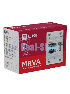 Реле напряжения и тока с дисплеем MRVA 63А PROxima EKF MRVA-63A