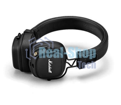 Беспроводные/проводные наушники Marshall Major IV черный, накладные, Bluetooth + проводной, беспроводная зарядка, до 80 ч