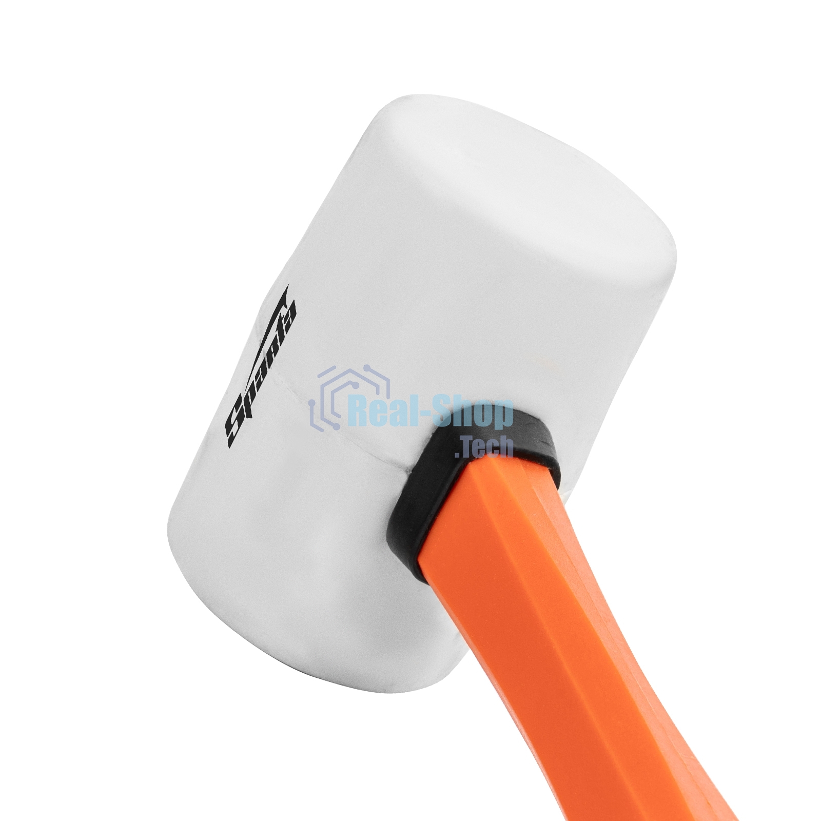 Киянка резиновая Sparta 225 г, белая резина, фибергласовая рукоятка