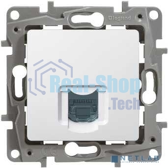 Розетка компьютерная ETIKA RJ45 кат.5 UTP, белый