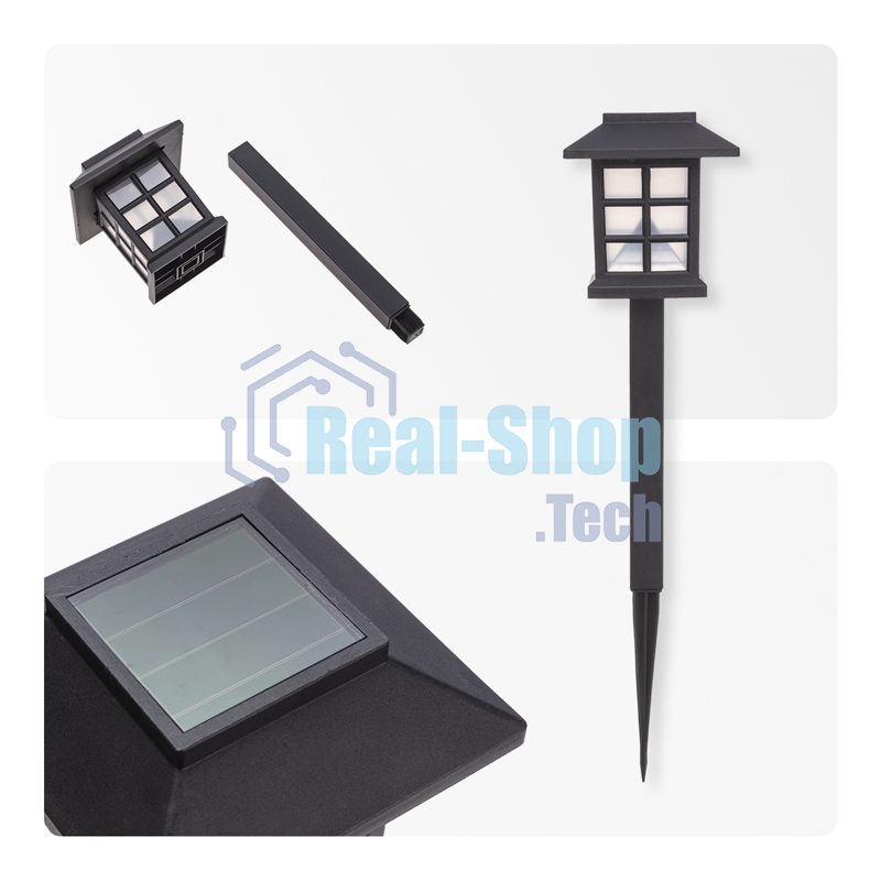 Светильник грунтовый Rexant Дуфу, 4000К, встроенный аккумулятор, солнечная панель, коллекция Пекин (комплект 4 шт)