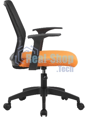 Кресло Cactus CS-MC222-BKOR черный, сетка, 100 кг