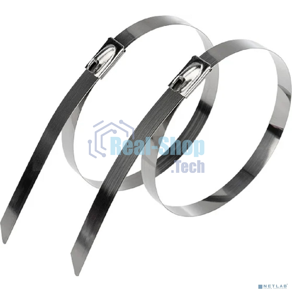 Хомут-стяжка стальной Rexant 300x7,9 мм, упаковка 100 шт.