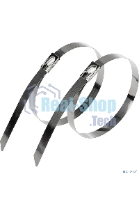 Хомут-стяжка стальной Rexant 300x7,9 мм, упаковка 100 шт.