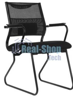 Кресло офисное Бюрократ CH Balance-Av черный Elastic-102 TW-11 сетка/ткань полозья металл черный