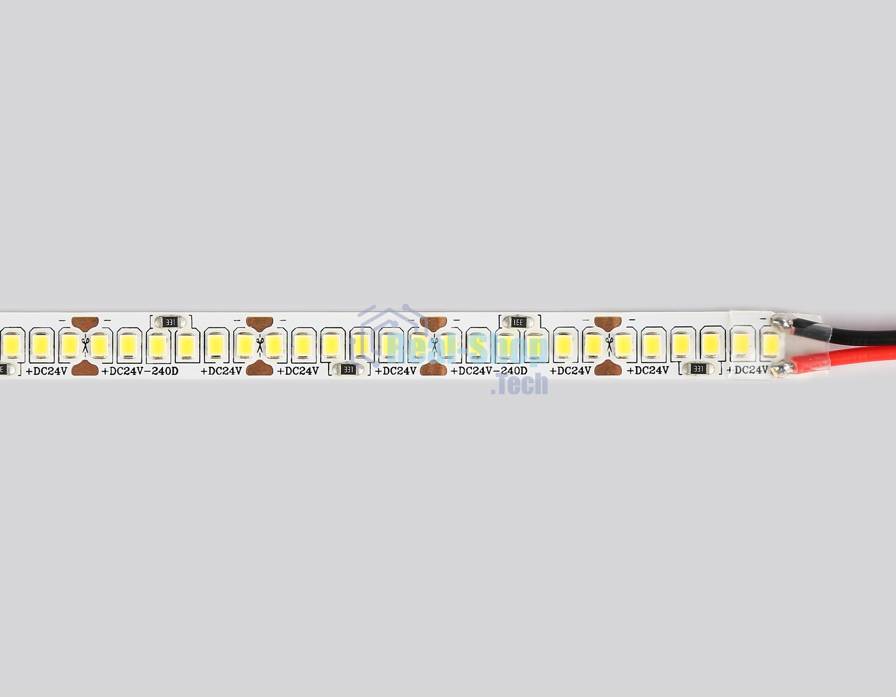 Светодиодная лента Ambrella light GS3402 2835 240Led/ 20W m/ 24V IP20 4500K/ 5000*10*1.2mm (2 конт.)