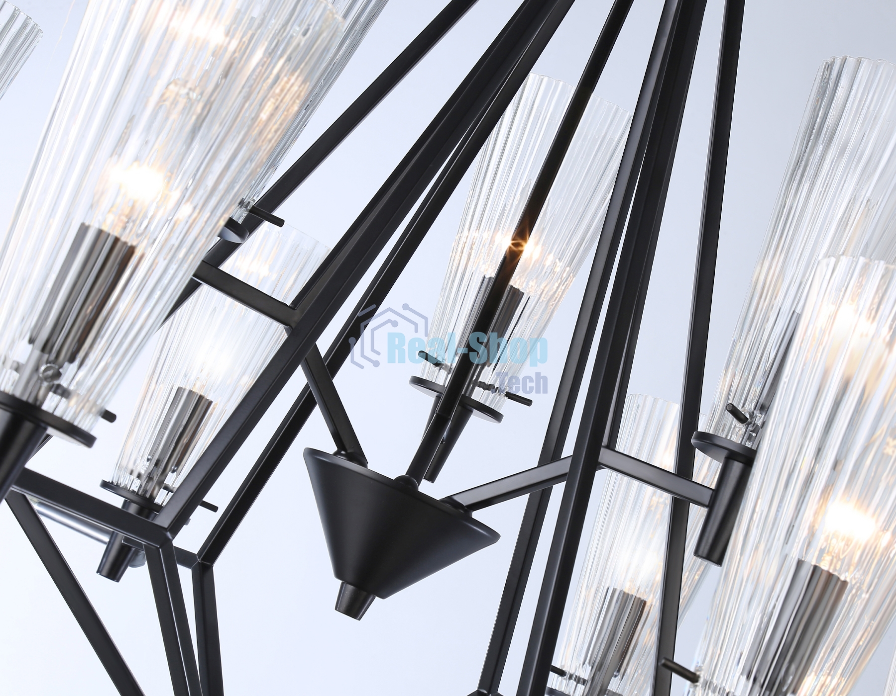 Светильник Ambrella light TR3238/6+3 BK черный E14/9 max 40W D730*720