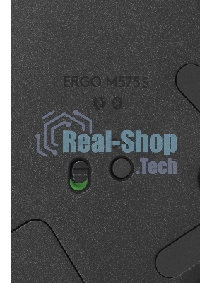 Трекбол Logitech M575S черный оптическая 2000dpi беспров. BT/Radio USB2.0 (910-007035)