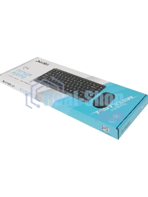 Комплект клавиатура+мышь A4Tech FStyler FG1110 беспроводной, USB, 2000 DPI, чёрный/серый