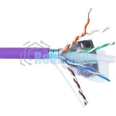 Кабель информационный Lanmaster LAN-6AUMTP-HFLT-VI кат.6A UTP 4 пары 23AWG LSZH внутренний 305м фиолетовый