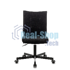 Кресло компьютерное Бюрократ CH-330M/LT-20 без подлокотников, черный, крестовина металл