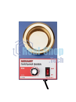 Паяльная ванна Rexant, модель R80, 300 Вт, ø 80 мм, 200-480 °C