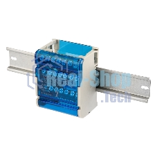 Шина на DIN-рейку в корпусе (кросс-модуль) Rexant 4х7